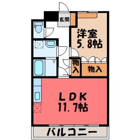 エヌズキャリーの物件間取画像